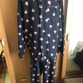 Пижама, комплект, костюм, 100% коттон, 2XL. Marks&Spencer.