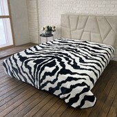 Плед 200х240 зебра двустороній