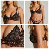 Hunkemoller private collection! Спокусливий жіночий бюстгалтер леопард 70С caviar! Лот 17