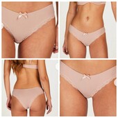 Hunkemoller! Ніжні жіночі труси в рубчик Хл розмір pale mauve! Лот 27