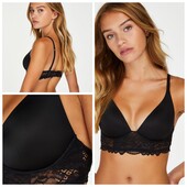 Hunkemoller! Комфортний жіночий бюстгальтер без кісточок 85С caviar! Лот 23