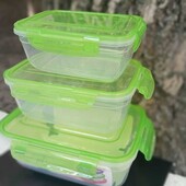 Набор пластиковых контейнеров с крышками (400,800,1400,2300,4000) star plast.100%герметичность 5 шт