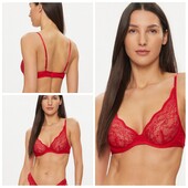 Hunkemoller! Мереживний жіночий бюстгальтер на кісточках 80Д tango red! Лот 861