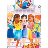 Акція вихідного дня! Дитяча постільна білизна " Friends" Lego,100% бавовна, з ЄС