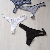 4 шт. Жіночі бабовняні трусики стрінги Primark