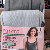 3 шт. Женская майка на тоненьких брительках от Esmara, S, рубчик , набор 3 шт.