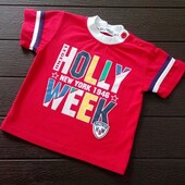 Детская футболка holly week, на полгода.