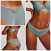 Hunkemoller! Гарні якісні жіночі труси з мереживом Хл розмір lead! Лот 257