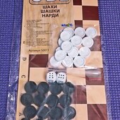 настольная игра 3 в 1 шашки, шахматы, нарды
