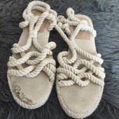 H&m, 39p жіночі босоніжки зі шнур каната