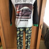 Пижама, комплект, 100% cotton размер 10-11 р 146 см. mandalorian. f&f. в ідеалі