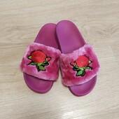 Шлепанцы с мехом р.36,41