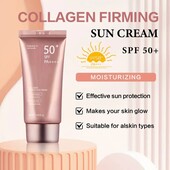 Сонцезахисний колагеновий крем для обличчя spf 50