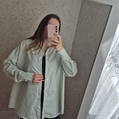 Актуальна сорочка в смужку, охолоджуюча тканина, Оверсайс ❤️