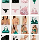 Victoria's secret, pink velvet brallet рожевий/смарагд/ чорний велюровий бюстгальтер браллет