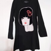 Розпродажа/Туніка, домашнє плаття, подовжена футболка, Zara basic, 11-13р./146-154