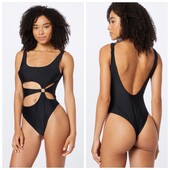 Hunkemoller! Суцільний жіночий купальник чорний 36 євро 42 наш black! Лот 6