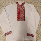 Білосніжна Вишиванка 134-140см, ідеал!