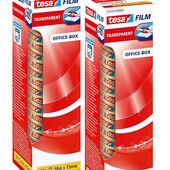 Клейка прозора міцна стрічка tesa FILM 10m 15mm упаковка 9 шт
