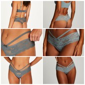 Hunkemoller! Мереживні жіночі труси, стінги з шовковистою вставкою 3Хл розмір 18! Лот 15
