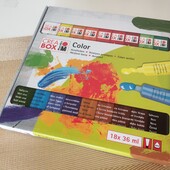 Крутий набір акрилових фарб (18шт) Crea Box Marabu 36мл з Німеччини