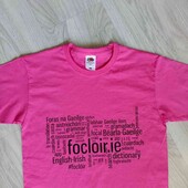 Fruit of the loom брендовая новая хлопковая футболка цвет малиновый размер S