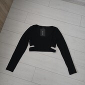 Кофта, реглан рубчик Prettylittlething розм С,М