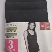 3 шт. Женская базовая майка от Esmara, размер М