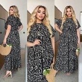 Стильний костюм- блуза+спідниця-брюки кюлоти. Батал.Новий!