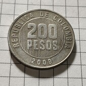 Монета Колумбії 200 песо 2009