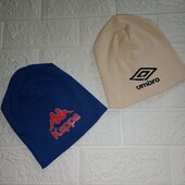 Двошарова тонка трикотажна шапка Umbro або Kappa