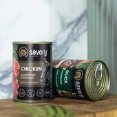 Вологий корм для котів Savory з куркою і качкою 400 г