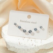 Набір сережок Stainless Steel нержавіюча сталь