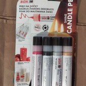Акція! Набір фарб "Marabu Shine Candle Pen" для декорування свічок