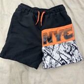 Класні NYC шорти плавальні з сіточкою можна купатися і так ходити р 140 є заміри