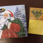 Набір (серветки + магніт на холодильник з папером для нотаток)