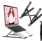 Підставка універсальна складна Laptop Stand для ноутбука,  нетбука, планшета чорна.