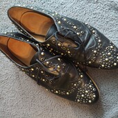 Zara 38p брогі з натуральної шкіри ззовні та зсередини