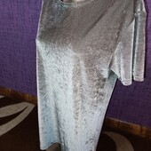 Гарна футболка блузка велюрова нова Icono slim fit р.L