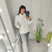 Жіноча утеплена шкіряна куртка