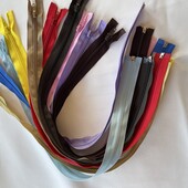 В лоте - 10 шт - блискавки спіраль 50-75 ( мікс)