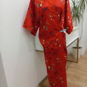 Розкішний домашній атласний халат L-XL розмір