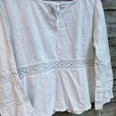 ❤️☀️❤️ Блуза белая в стиле вышиванка. Состояние новой. Ставка=купить Сразу ⚡❗
