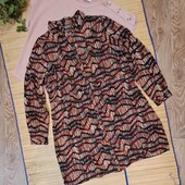 Платье-рубашка на пуговках длинный рукав р.20 XXL Papaya
