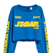 Укорочений світшот, мерч, батник, толстовка, h&m