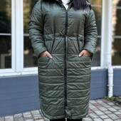 Стильная удлиненная куртка деми р.48,50,52