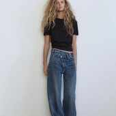 Zara джинси wide leg висока посадка