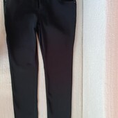 Гарні довгі чорні джинси Slim р.50.