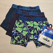 Cozzi! Трикотажні труси для хлопчика, боксери для хлопчика 110/116, в лоті 3 шт! Лот 41