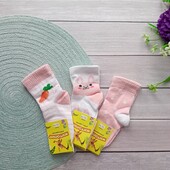 Лот 3 пари, дитячі шкарпетки, тонкі шкарпетки, носки дитячі на дівчинку 12-14